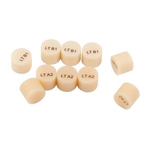 China 10mm Ceramic Translucent Zirconia Blocks 10 PCS IPS Emax Ingots factory