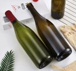 750ml Clear Amber Glass Wine Bottle for Red Wine Bordeaux Burgundy Bottle