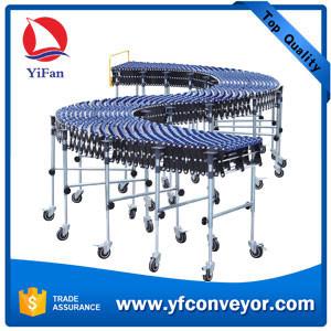 China Flexible Expandable Gravity Plastic Skate Wheel Conveyor factory