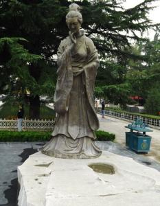 China ancient sculptures lady statue factory