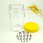 Wide Mouth 450ml Plastic Food Storage Jars For Tea Coffee
