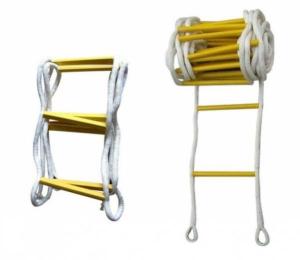 China polyester Insulation Ladder , High strength hanging Escape rope ladder for climbing factory