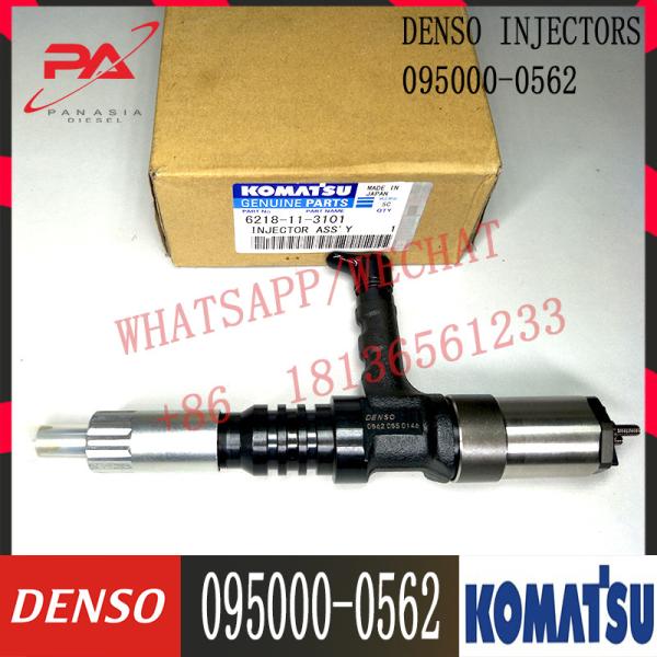 095000-0561 095000-0562 Komatsu Fuel Injectors For 6218-11-3101 6218-11-3102tsu