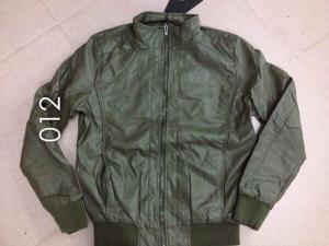 China 12 Men's pu fashion jacket coat stock factory