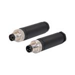 4P Male M8 Waterproof Connector Plastic Field Assembly Wireable Attachable