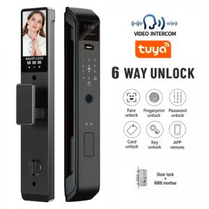 China Smart Door Lock With Camera Cerradura Inteligente Biometric Automatic Smart Lock on sale