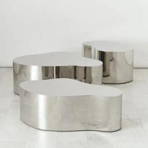 China Stainless Steel Furniture Table Chair Sculpture Garden / Park / Square / Shopping Mall / Hotel Decoration factory