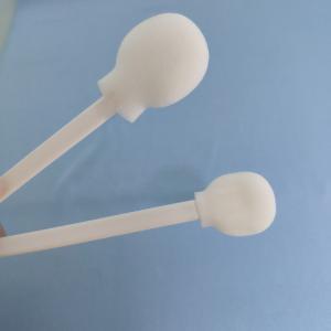 China Cleanroom Long Handle Round Head Solvent Clean Tips Swabs Disposable Sterile Sponge Tipped Swab factory