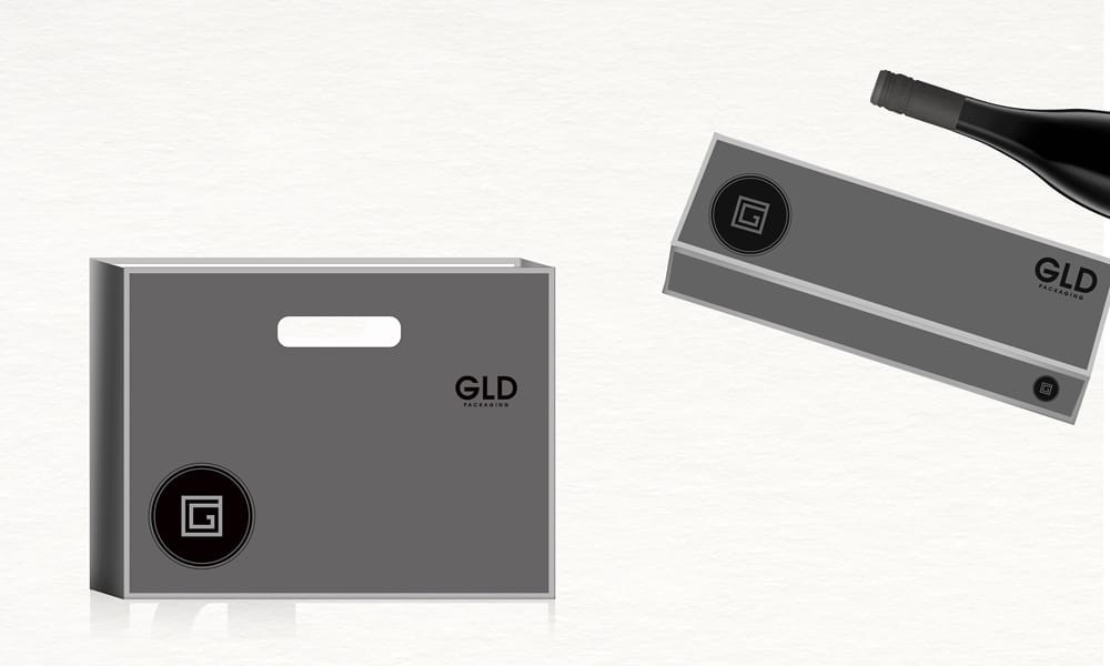 Magnetic Closure Grey Wine Gift Packaging Boxes With Hinged Lid