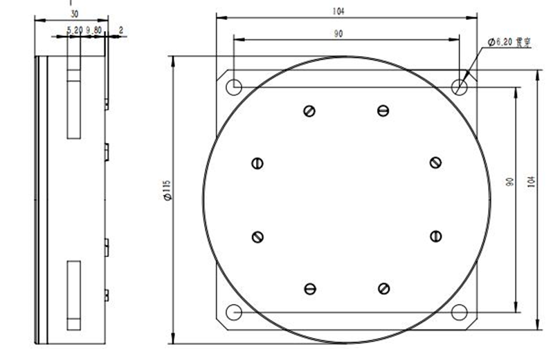 Three Axis Fiber Optic Gyroscope Medium Precision FOG120/F For Navigation System