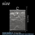 Hanging Storage Bags With Hook, 12.6 X 10 Inches Large Hook Clear Bags, School