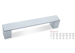 China European Style Aluminum Cabinet Handle , Aluminium Finger Pull Fine Craftwork factory