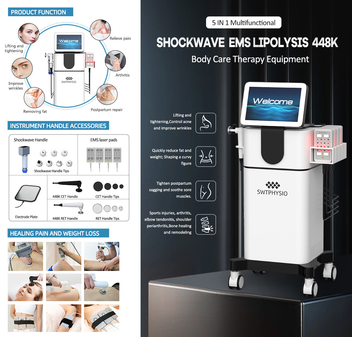 Medical Fat Sculpting Machine For Belly Firming / Pelvic Restoration