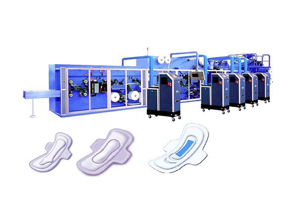 Fully Automatic Sanitary Pad Manufacturing Machine, 600-800pcs/min, tailored