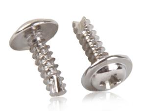 China Pan Head Thread Cutting Metal Tapping Screws With Collar , Self Tapping Metal Screws factory