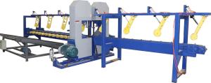 China Log Double Cutting Saw Equipment Twin Heads Bandsaw Vertical Band Sawmill for sale factory