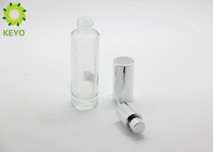 Clear 30ml Face Mist Glass Sprayer Bottle Foundation Cosmetics Packing Pump Bottle