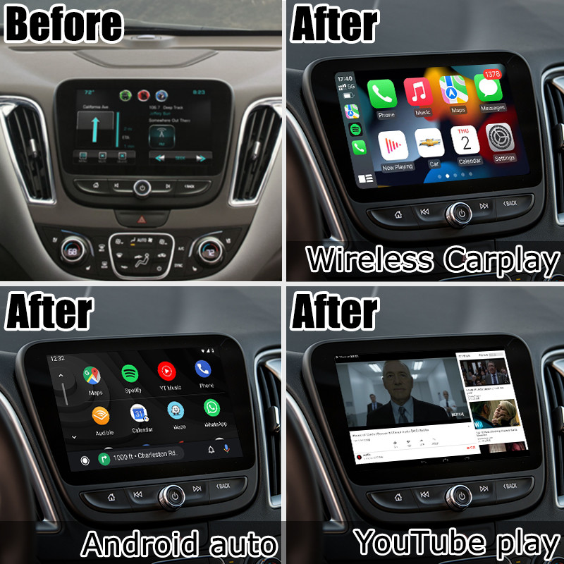 Android auto Carplay Navigation System for Chevrolet Malibu video interface