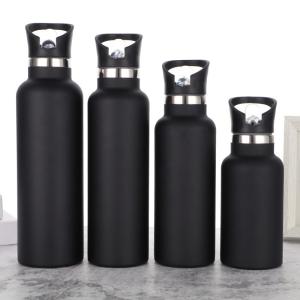 China 25oz Hydro Double Wall Flask Stainless Steel Water Bottle Bite Valve Top Vacuum Insulated Sweat Proof Leak Proof Sports Thermos Standard Mouth 25oz factory