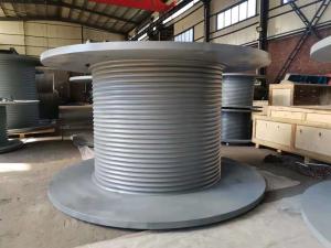 China CCS Certification Grooved Wire Rope Drum Multilayer For Lifting factory