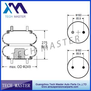 China Rubber air spring suspension W01-358-6884 for track for Industrial Air Spring Bellow factory