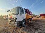 Semi-Dry Shotcrete Type Concrete Pump Truck 52 Meters Installed on Mercedes