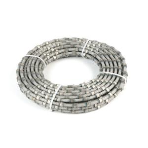 China 8.8mm Beads Diamond Rope For Granite Profiling / Shape Cutting factory