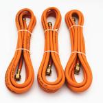 6mm Oil Resistance Braided -30℃~+80℃ Orange Rubber LPG Gas Hose Assembly