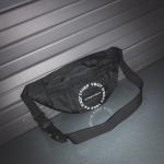 Hip hop cool Fanny pack a solid color retro women's trend crossbody bag with