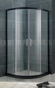 China Customizable Round Sliding Shower Boxes with Aluminum Profiles and 6 / 8 mm Tempered Glass factory