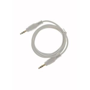 China White PVC External 3.5MM Aluminum Alloy Shell Male To Male Audio Cable More Durable Transmit Better Sound factory