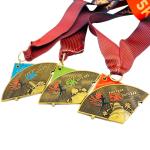 Sport Zinc Alloy Marathon Running Medal 3 Inch With Custom Logo