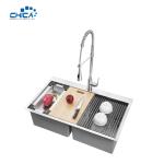 Stainless Steel Kitchen Sink Handmade Kitchen Sink Topmount Kitchen Sink Double