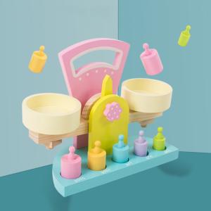 China Tasteless Wooden Balance Scale Toy For Preschool Children factory