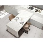 Water Absorption 0.1% Marble Texture Quartz Bathroom Countertops