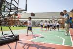 Basketball Court Water Solubility Fadeless PU Sports Flooring Waterproof