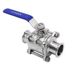 WZ Food Grade Stainless Steel 304 316 316L Ball Valve Sanitary Vacuum 3pc Ball