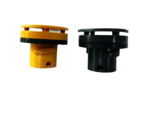 China Air Permeable Plastic Hole Plugs , Dustproof Battery Vent Plug 25mm Height factory