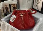 Coco Love Rope Luxury Bucket Bag 32cm Length True Sheepskin Texture