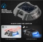 IP68 Solar Aluminum Driveway Road Studs , Reflective Cat Eyes Led Lend Lights