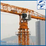 12tons QTZ250 PT7025 Topless Tower Crane 70meter Horizontal Boom 50m Freeheight