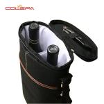 Custom Black Carry 2 Bottle Packing Polyester Thermal Collapsible Wine Bottle