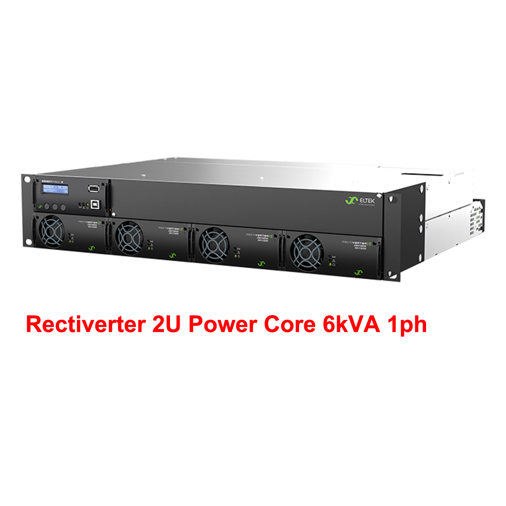 Rack Mount Eltek 4.8KW Power AC DC Rectiverter 2U Power Core 6kVA 1ph with Smartpack R controller (Part No. CTOR0402.1xx