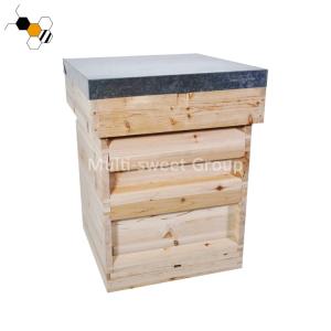 China 20mm Wooden Beehive Box Single Walled National Bee Hive factory