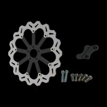 China Circular Center 4 Sides Hollow Symmetrical Style Motorcycle Brake Disc Motorbike Disc factory