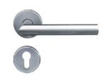 European Fire Rated Door Lever Handle Solid Stainless Steel 304 For Interior