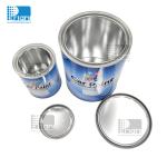 1-4L Gallon Car Paint Tin Cans Round Tinplate Cans With Lever Lid