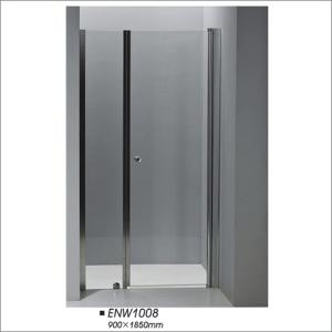 China Pivot Door Bathroom Shower Screen , Custom Tempered Glass Shower Screen factory