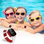 450mAh Smart SOS Panic Button Kids Gps Tracker Watch 1.30" Display