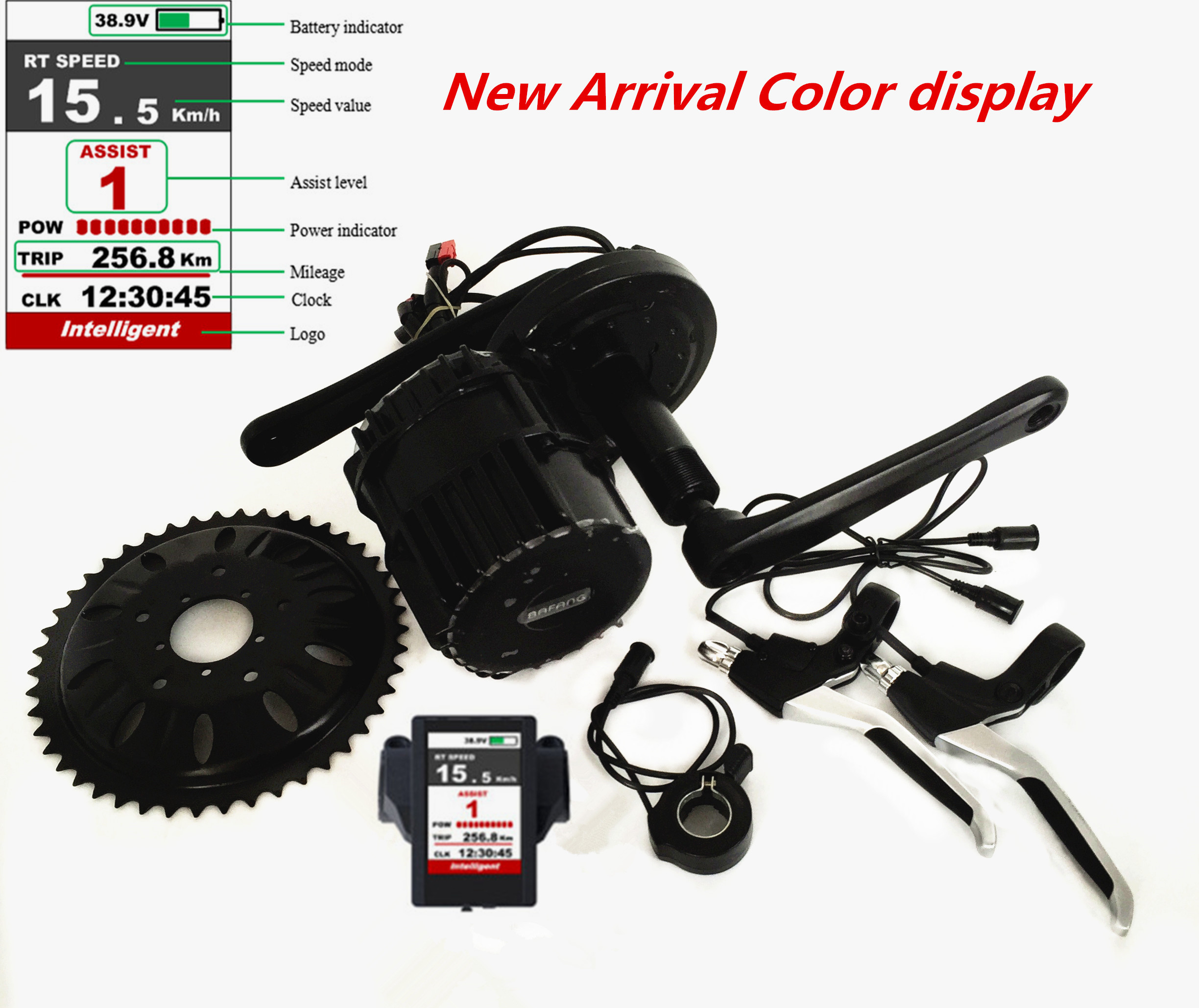Most Powerful E Bike Mid Motor , 48v 1000w Electric Bicycle Motor